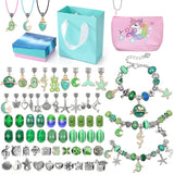Alloy Jewelry Sets Crystal Diy Bracelet Necklace Beading for Kids