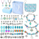 Alloy Jewelry Sets Crystal Diy Bracelet Necklace Beading for Kids