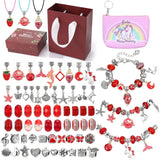 Alloy Jewelry Sets Crystal Diy Bracelet Necklace Beading for Kids