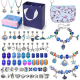 Alloy Jewelry Sets Crystal Diy Bracelet Necklace Beading for Kids