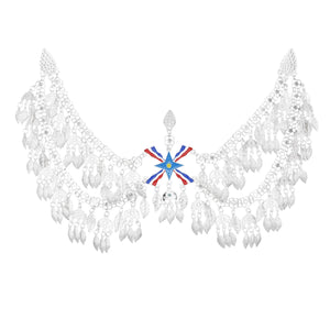 Alloy Leaves Tassels Headband Vintage Metal Charms Hair Jewelry