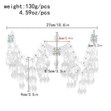 Alloy Leaves Tassels Headband Vintage Metal Charms Hair Jewelry