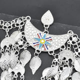 Alloy Leaves Tassels Headband Vintage Metal Charms Hair Jewelry