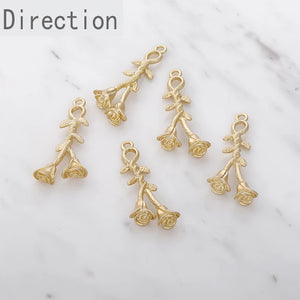 Rose Irregular Earnail Pendant DIY Hand Earrings Material Earrings Accessories