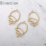 Rose Irregular Earnail Pendant DIY Hand Earrings Material Earrings Accessories