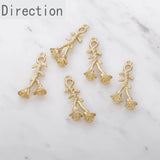 Rose Irregular Earnail Pendant DIY Hand Earrings Material Earrings Accessories