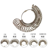 Alloy Measuring Ring Tool Ring Sizer Gauges Finger Sizer