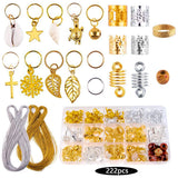 Alloy Metal African Hair Rings Beads Box Set Hair Braids Jewelry Decoration