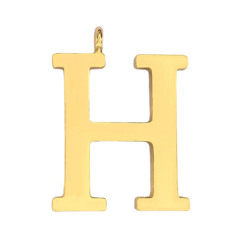 Alloy Metal Large H Letter Charm & Pendant DIY