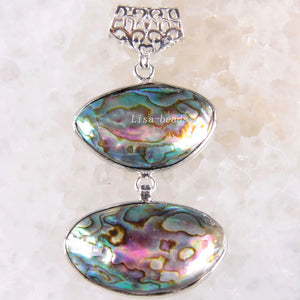 Abalone Shell Pendant For Jewelry Making Necklace