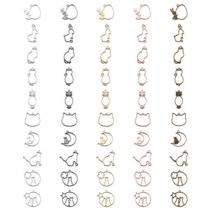Open Back Bezel Pendants for DIY Resin Jewelry 10pcs/set