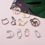 Open Back Bezel Pendants for DIY Resin Jewelry 10pcs/set