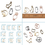 Open Back Bezel Pendants for DIY Resin Jewelry 10pcs/set