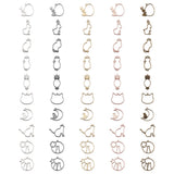 Open Back Bezel Pendants for DIY Resin Jewelry 10pcs/set