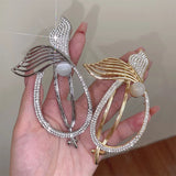 Women Rhinestone Twist Clip Hair Crab Barrette Girls Hair Accessories