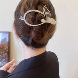 Women Rhinestone Twist Clip Hair Crab Barrette Girls Hair Accessories