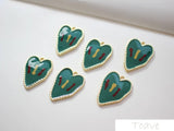 Alloy Peach Heart Pendant DIY Earrings Material Accessories