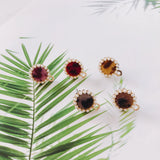 Alloy Round Pendant Charms DIY Jewelry Earring Accessories