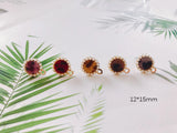 Alloy Round Pendant Charms DIY Jewelry Earring Accessories