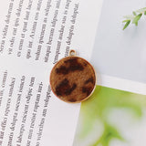 Alloy Round Pendant Necklace Charms DIY Jewelry Accessory