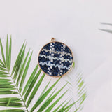Alloy Round Pendant Necklace Charms DIY Material Jewelry Earring Accessories