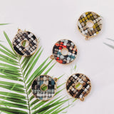 Alloy Round Pendant Necklace Charms DIY Material Jewelry Earring Accessories