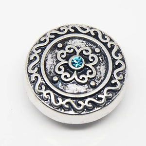 Alloy Snap Button Charm Jewelry For Leather Bracelet