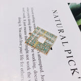 Alloy Square Pendant Necklace Charms DIY Jewelry Accessories