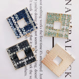 Alloy Square Pendant Necklace Charms DIY Jewelry Accessories