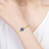 Alloy Sunflower Bracelet Wax Wire Little Daisy Italian Card