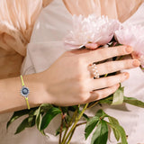 Alloy Sunflower Bracelet Wax Wire Little Daisy Italian Card