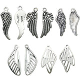 Tibetan Silver Butterfly Wing Charm Jewelry Making Pendant DIY Supplies
