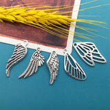 Tibetan Silver Butterfly Wing Charm Jewelry Making Pendant DIY Supplies