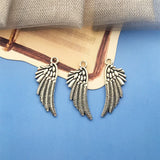 Tibetan Silver Butterfly Wing Charm Jewelry Making Pendant DIY Supplies