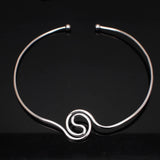 Alloy Torque Choker Necklace Women Geometric Statement Collar Jewelry