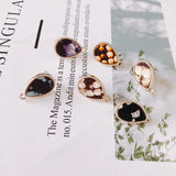 Alloy Water Drop Pendant Charms DIY Jewelry Earring Accessories