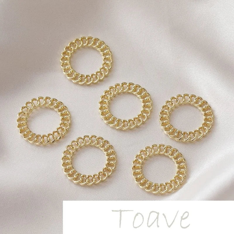 Alloy Chain Peach Heart Square DIY Earring