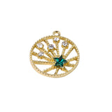Alloy diamond star pendant DIY jewelry accessories 6pcs