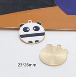 Alloy animal drop oil charm 40pcs/lot DIY jewelry pendant accessory