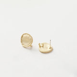 Textured Silver DIY Earrings Hand-Made Material
