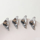 Irregular Triangle Silver Earrings Material DIY Accessories
