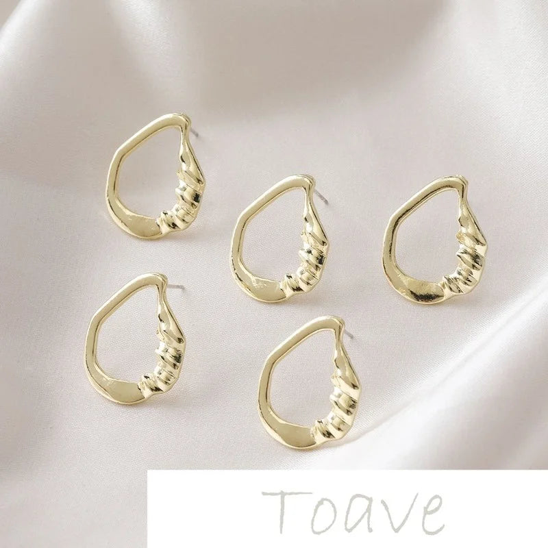 Irregular Water Drop Earrings DIY Accessories