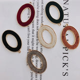 Alloy Oval Pendant Necklace Charms DIY Jewelry Earring Accessories