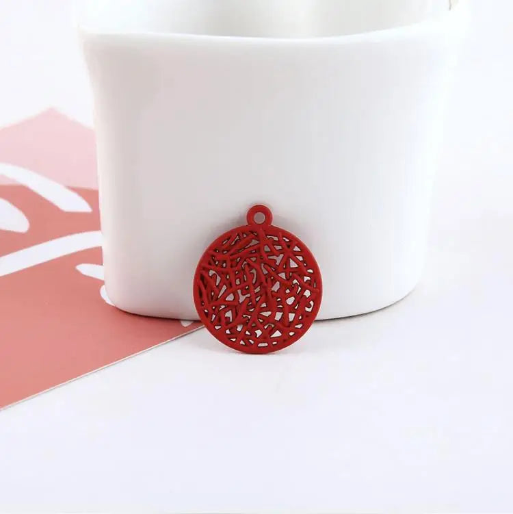 Alloy Geometric Paint Charm 40pcs/lot DIY Jewelry for Women