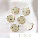 Alloy Oil Drop Chain Pendant Earrings DIY Material Accessories
