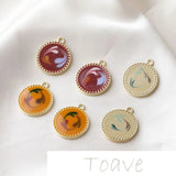 Alloy Oil Drop Chain Pendant Earrings DIY Material Accessories