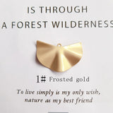 Irregular Fan Pendant DIY Ear Accessories Material