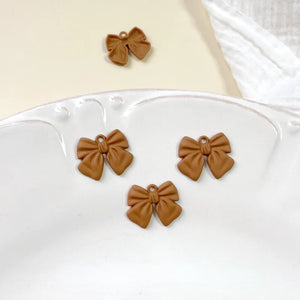 Alloy Spray Paint Bow Pendant DIY Earrings Hair Accessories