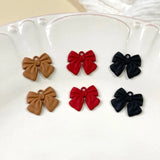 Alloy Spray Paint Bow Pendant DIY Earrings Hair Accessories
