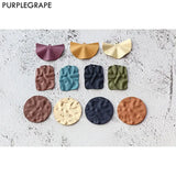Alloy Spray Paint Wave Surface DIY Earrings Jewelry Accessories
